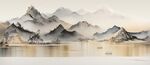 家有靠山山水装饰画