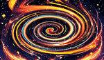 唯美金色星空