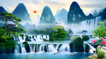山水风景画