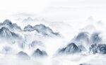 新中式山水背景墙