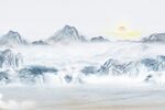 山水画背景墙