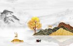 新中式背景墙