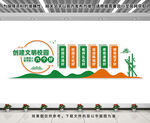 创建文明校园文化墙