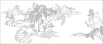 山水线描图