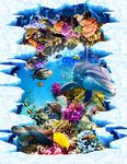 海底世界地画