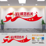 模范机关建设党建文化墙