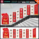 党的光辉历程楼梯文化墙