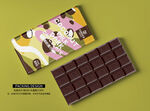 椰奶巧克力 黑巧克力包装设计