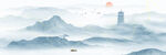 线条山水画