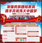 民族团结展板