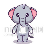可爱卡通大象