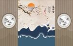 新中式背景墙  