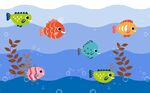 海洋世界壁画