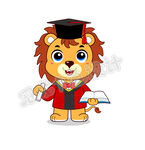 卡通狮子小博士2023