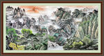 大厅山水画 