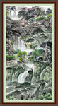 招财山水画 