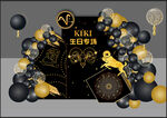 星座生日黑金效果图