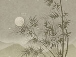 新中式工笔画竹子挂画