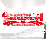 依法治校文化墙图片