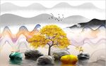 现代背景墙 