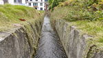 农村水渠流水