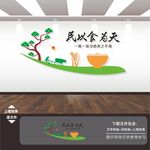 食堂餐厅标语形象墙背景墙挂画