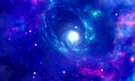 蓝色主播星空背景墙
