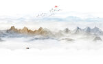 山水画背景图