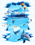 冰雪地画