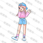 卡通女孩