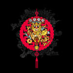 龙年卡通吊牌