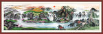 国画江山如画山水风景
