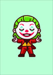 小丑人物卡通人魔术师