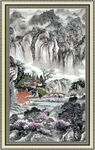 巨幅山水画