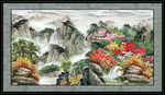 国画山水画 
