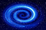 蓝色旋涡星空软膜