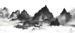 现代水墨山水画