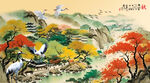 秋天水彩画