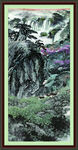 招财山水画 