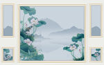中式荷花