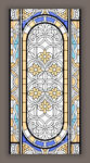 吊顶穹顶蒂凡尼教堂彩晶玻璃图案