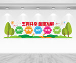五育并举文化墙