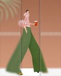 时尚女孩插画