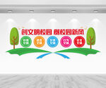 文明校园文化墙