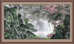 装饰山水画 