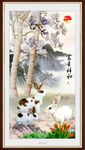 国画兔子 