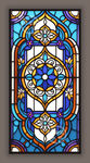 吊顶穹顶蒂凡尼教堂彩晶彩绘玻璃