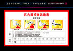 灭火器检查记录表