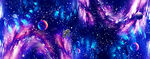 高清长幅宇宙星空