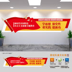 主题教育展板文化墙